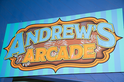 Andrew's Arcade Sign