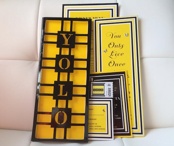 YOLO Yellow and Black Paper