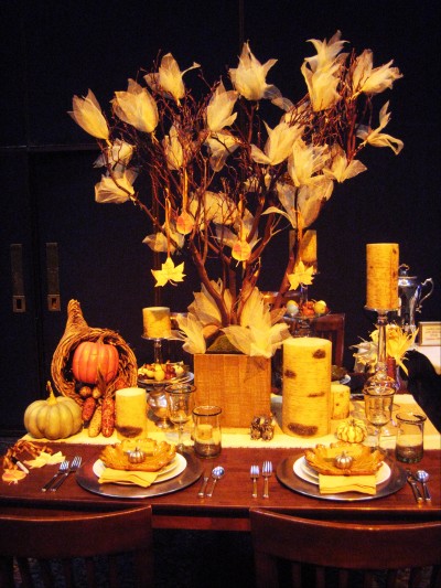Our Thanksgiving themed table!